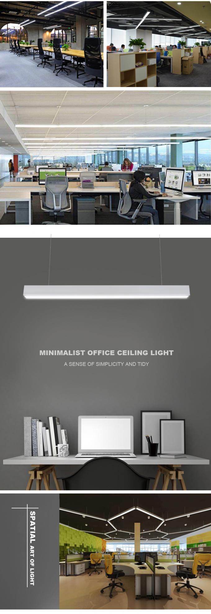 Occhio - illuminazione lineare amichevole di 90% PMMA LED per il driver astuto degli uffici disponibile