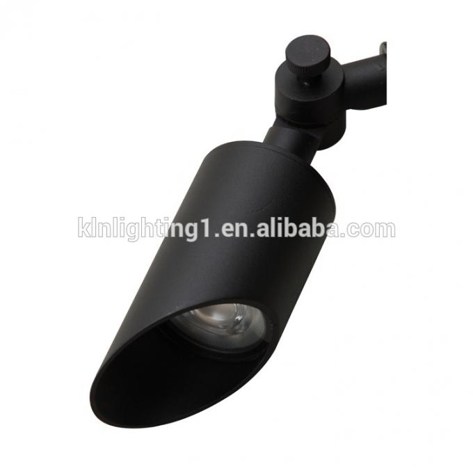 Il paesaggio IP65 impermeabile all'aperto luce dorata nera di alluminio del punto del giardino della pressofusione LED e luce della punta del LED