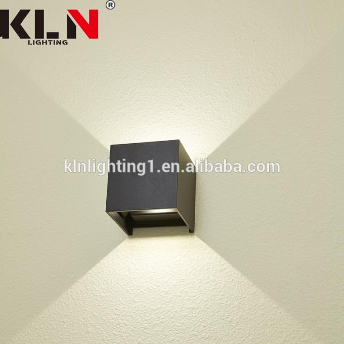 l'alluminio 3W sfrega la lampada scura della luce della parete del quadrato LED moderna
