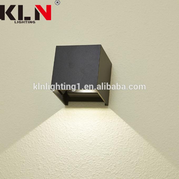 l'alluminio 3W sfrega la lampada scura della luce della parete del quadrato LED moderna
